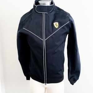 FERRARI black zip up jacket